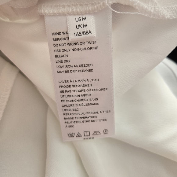 URBAN OUTFITTERS Phoebe Corseted Shirt Dress White Size M #242 - Picture 9 of 9